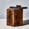 Solid Wood Ice Bucket in Cherry | Drinkware by Alabama Sawyer. Item composed of oak wood and steel