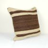 Vintage Turkish Hemp Rug Pillow 18" X 18" | Sham in Linens & Bedding by Vintage Pillows Store. Item composed of cotton