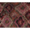 1960s Colorful Turkish Tulu Rug - Shaggy Turkish Rug 3'5'' X | Area Rug in Rugs by Vintage Pillows Store