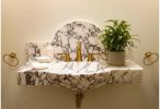 Modern -Minimalist Design Calacatta Viola Marble Sink :A Unique Work of Art for Your Bathroom | Water Fixtures by AYMARBLEDESIGN LLC