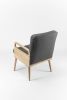 Upholstered Midcentury Solid Timber Armchair 01 | Chairs by Manuel Barrera Habitables. Item composed of oak wood and fabric