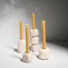 UGO Geometric Candlestick Holder in Alabaster White | Candle Holder in Decorative Objects by Untitled_Co