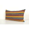 Queen Boho Woven Bedding Kilim Pillow Cover, Oversize Stripe | Sham in Linens & Bedding by Vintage Pillows Store. Item composed of cotton and fiber