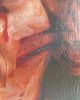 Timeless Red – Mixed Media Classical Bust Painting | Paintings by Dario Moschetta