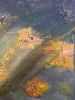 Rainbow Vibes | Oil And Acrylic Painting in Paintings by Parineeta Patel- Nature Inspired Cosmic Abstracts. Item composed of canvas in mid century modern or contemporary style