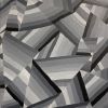 Grey Geo 10"x10" | Oil And Acrylic Painting in Paintings by Emeline Tate. Item composed of canvas and synthetic