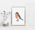 Robin Art Print, Bird Lovers Gift | Prints by Carissa Tanton. Item composed of paper