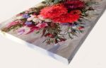 Custom bouquet painting, Wedding flowers art canvas personal | Oil And Acrylic Painting in Paintings by Natart. Item made of canvas with synthetic