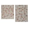 Checkered Pair Turkish Sparta Rug - Set of Two 3'10" X 6'2" | Area Rug in Rugs by Vintage Pillows Store. Item made of birch wood & cotton