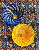 Small Blue Woven African Basket | Serveware by Reflektion Design