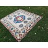 1970s Vintage Turkish Oushak Rug - 6'3'' X 6'9'' | Area Rug in Rugs by Vintage Pillows Store. Item made of cotton & fiber