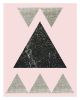 Pink Geometric Art, Abstract Art, Scandinavian Art | Prints by Capricorn Press. Item made of paper works with boho & minimalism style