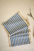 Oh! Stripes (Blue) Block Print Table Runner | Linens & Bedding by Ninéh