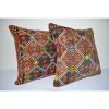 Pair 20" X 20" Bohemian Tribal Throw Pillows | Sham in Linens & Bedding by Vintage Pillows Store. Item composed of cotton