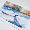Early Snow | Watercolor Painting in Paintings by Brazen Edwards Artist. Item composed of paper