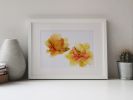 saffron blooms | abstract original art | Watercolor Painting in Paintings by Megan Spindler