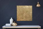 Gold leaf art canvas painting golden 3d textured painting | Oil And Acrylic Painting in Paintings by Berez Art. Item composed of canvas compatible with minimalism and contemporary style