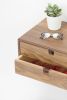 Walnut Floating Nightstand Bedside Table Drawer | Storage by Manuel Barrera Habitables. Item composed of oak wood