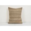 Vintage Hemp Turkish Kilim Pillow, Vintage Natural Turkish H | Cushion in Pillows by Vintage Pillows Store