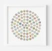 Vintage California Map Dots Collage, Circle | Paintings by Amelia Coward
