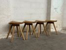 Mid Century Modern Swivel Stool: Hardwood Swiveling Tractor Seat Chair, USA made | Dining Chair in Chairs by Marco Bogazzi