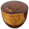 Haussmann® Wood Oval Drum Table 20 in Diameter x 18 in | Coffee Table in Tables by Haussmann®