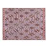 Classic Handwoven Pastel Color Diamond Pattern Turkish Kilim | Area Rug in Rugs by Vintage Pillows Store. Item made of cotton