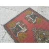 Vintage Handmade Turkish Small Welcome Carpet Mat 1.9x3.3 ft | Small Rug in Rugs by Vintage Pillows Store. Item composed of cotton & fiber