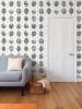 Trellis - The AEON Months - Greyscale - Wallpaper Print | Wall Treatments by Sean Martorana. Item composed of paper