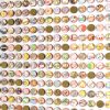 Five Hundred and Seventy Six World Map Dots Collage with Gold Leaf | Paintings by Amelia Coward