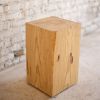 Hyo Table Natural | Pine Wood Cube Side Table | Tables by Alabama Sawyer. Item composed of wood