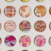 Three Hundred and Twenty Four World Map Dots Concentric Squares Rainbow | Collage in Paintings by Amelia Coward