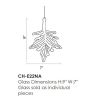 Alan Mizrahi AM2230 Tessera Leaf Fall | Chandeliers by Alan Mizrahi Lighting Design