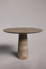 Essence Noche Travertine Round Table | Dining Table in Tables by HamamDecor LLC