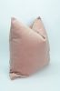 dusty pink velvet pillow  // dusty pink velvet cushion | Pillows by velvet + linen