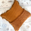 Rust fringe boho pillow cover | Pillows by Willona and Loom