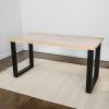 Hardwood Slab Desk | Tables by ROMI. Item composed of oak wood compatible with minimalism and mid century modern style