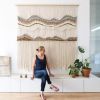 XL Macrame Wall Hanging - "Patricia" | Wall Hangings by Rianne Aarts. Item made of cotton with fiber
