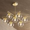 Raleigh - Matte Frosted Globe | Chandeliers by Illuminate Vintage. Item composed of brass