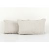 Ikat Eye Beige Pillow Cover - Handloom Blue Silk Ikat Velvet | Sham in Linens & Bedding by Vintage Pillows Store. Item composed of cotton
