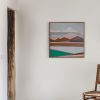 Original 30x30 Geometric Mountain Landscape | Vista by Shilo Ratner | Work by Shilo Ratner