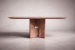 Pang Travertine Oval Dining Table | Tables by HamamDecor LLC