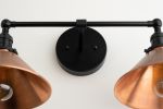 Copper Vanity Light - Model No. 8845 | Sconces by Peared Creation. Item made of brass