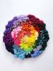 RAINBOW ROUNDIE closed centre | Tapestry in Wall Hangings by Nova Mercury Design. Item made of cotton with fiber