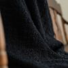 Black Remnants of Chanel Half Blanket 59x99 | Throw in Linens & Bedding by Vantage Design