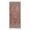 Hand-Knotted Turkish Kurdish Runner - Tribal Design Low Pile | Runner Rug in Rugs by Vintage Pillows Store. Item composed of fiber