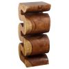 Haussmann® Wood Wave Verve Accent Snake Table 12x14x30 in | End Table in Tables by Haussmann®