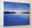 Cloud Shadow Over the Bay | Oil And Acrylic Painting in Paintings by Victoria Veedell. Item made of wood & canvas compatible with coastal style