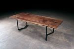 Live Edge Walnut Whistlepunk Table | Dining Table in Tables by Urban Lumber Co.. Item made of steel