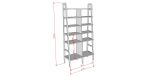 Ladder bookshelf, Modular wall shelving, Custom furniture | Book Case in Storage by Plywood Project. Item composed of oak wood compatible with minimalism and mid century modern style